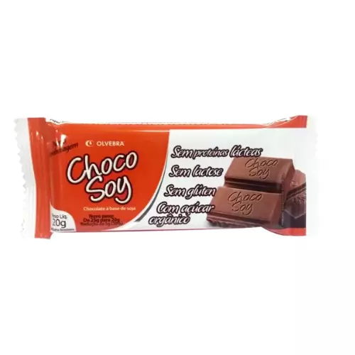 Barra de Chocolate Sem Lactose 20g