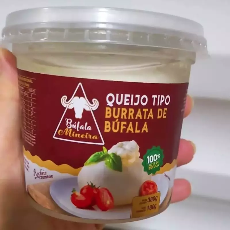 QUEIJO BURRATA + TORRADAS ARTESANAIS