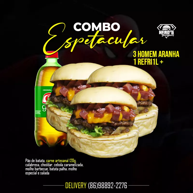 COMBO ESPETACULAR + GUARANÁ 1L