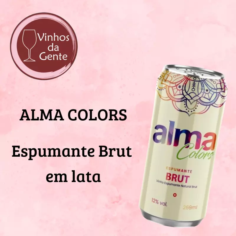 Espumante lata ALMA COLORS Brut