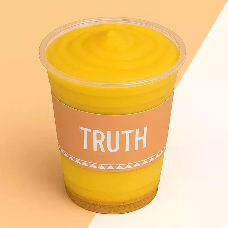 Mango Frappe With Biscuit