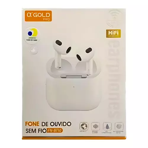FONE DE OUVIDO S/FIO GOLD FN-BT10