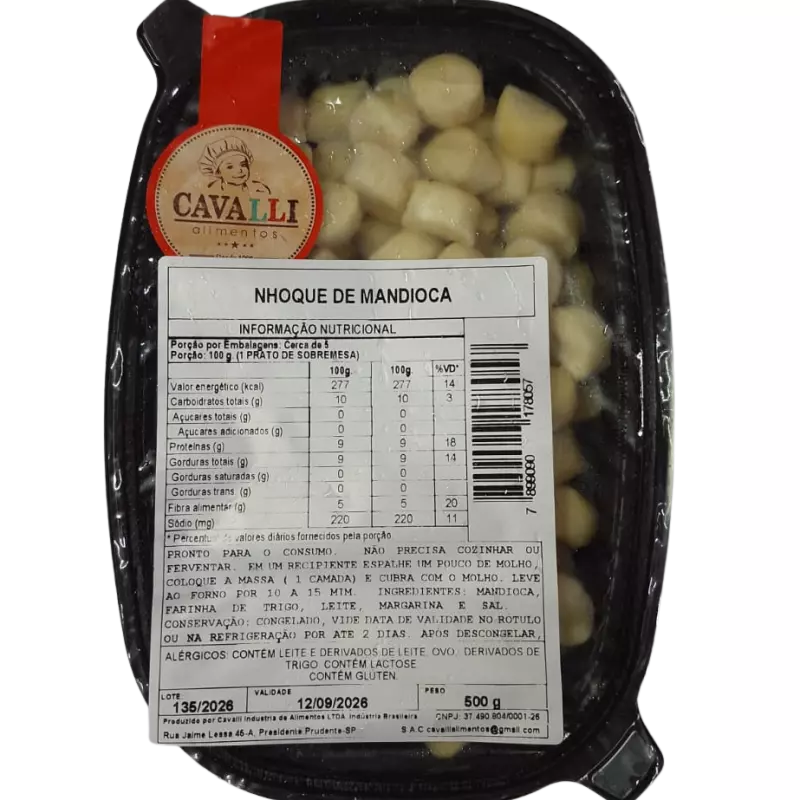 Nhoque Mandioca 500g Cavalli