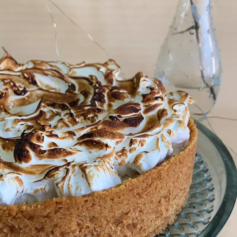 Torta de limão - fatia