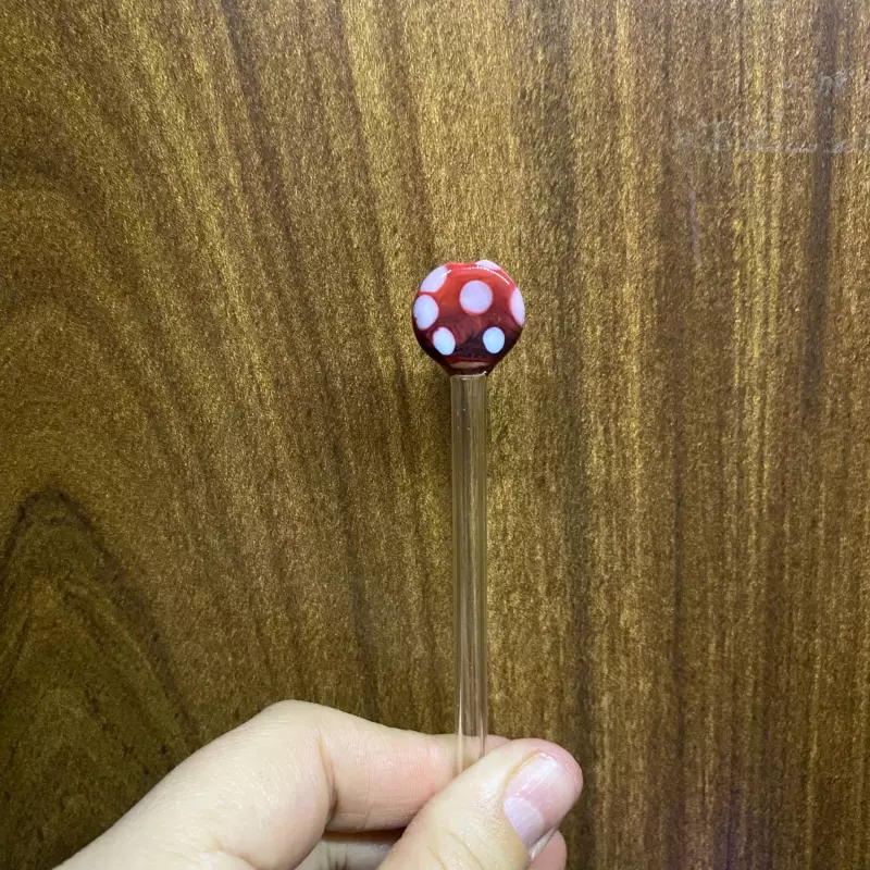Piteira de Vidro Cogumelo Achatado