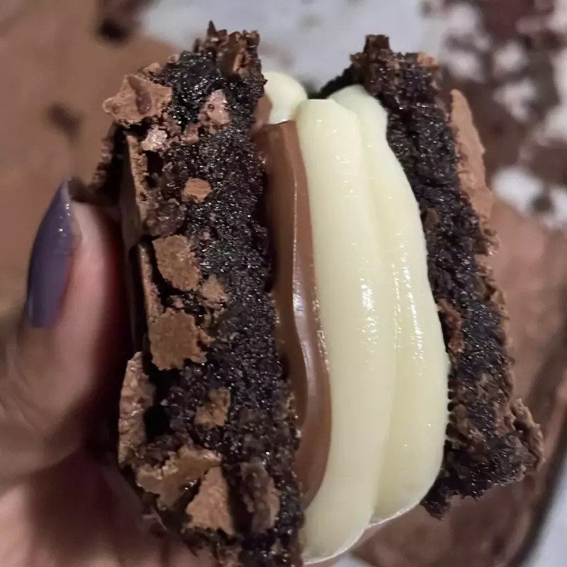 Brownie Ninho e Nutella