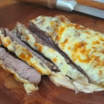 Fraldinha com queijo