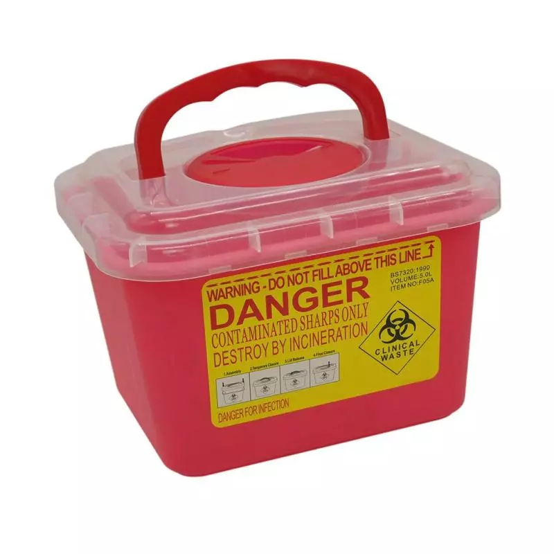 Recipiente Para Cortopunzantes 5L