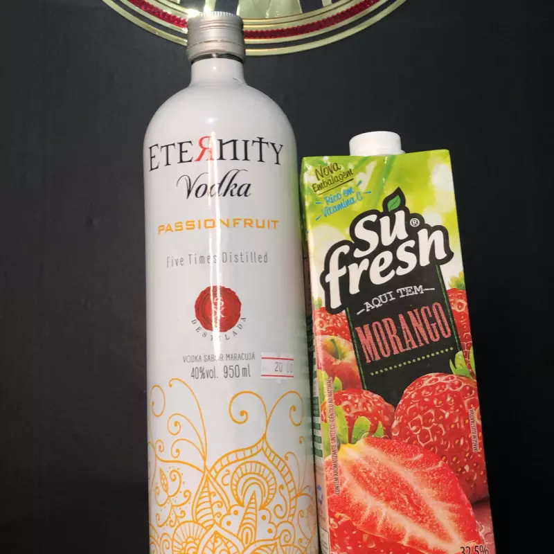 Combo vodka Eternity c/suco