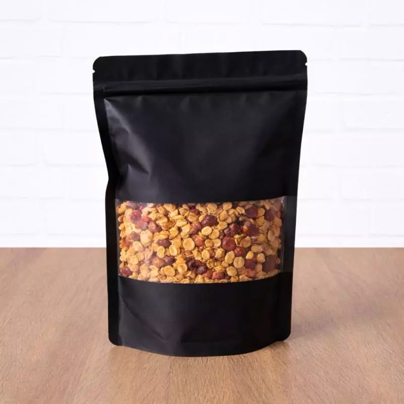 Doypack Negra 18x26+4 #DBN-18