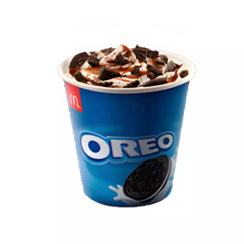 Helado soft en vaso oreo