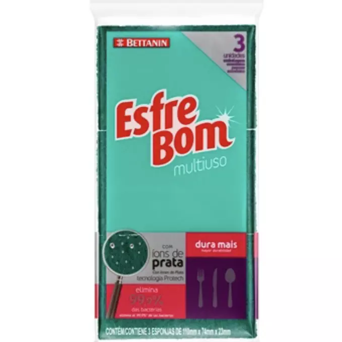 Esponja Esfrebom multiuso 3 un