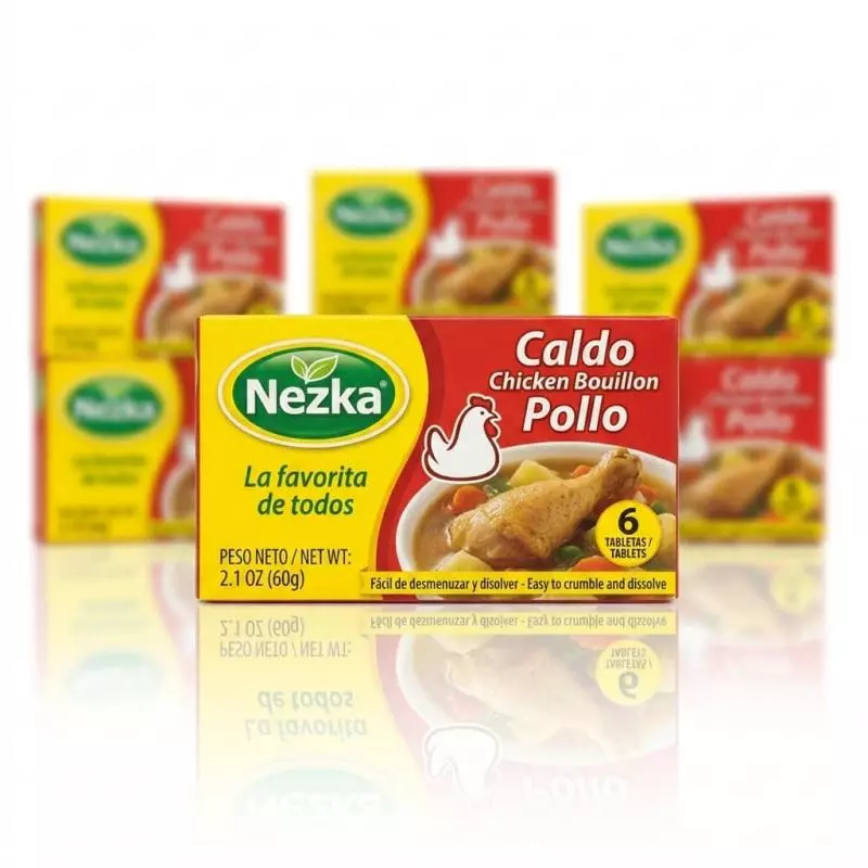 2 caldo de pollo de 6 unidades