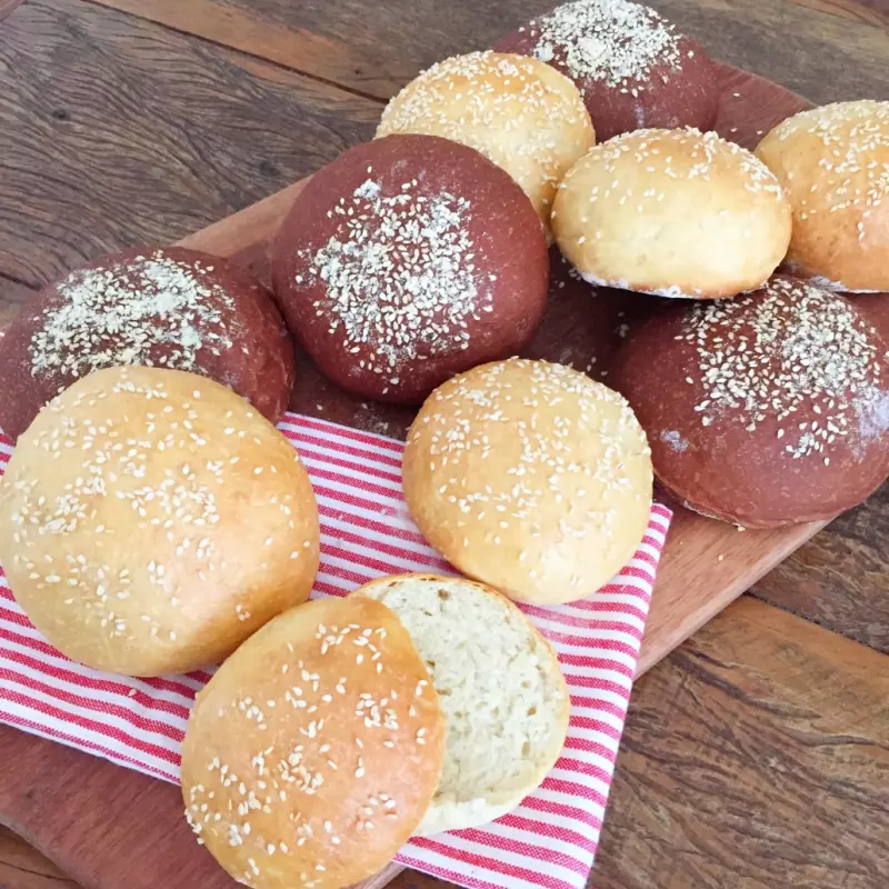 Pão de Hamburguer Australiano