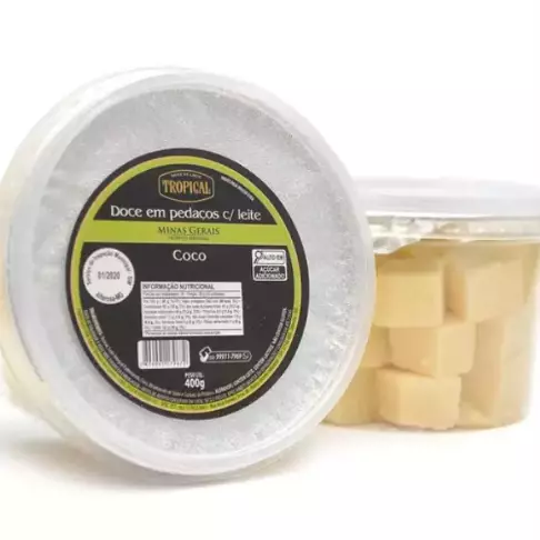 Tropical Pedaços Pote Coco 400g