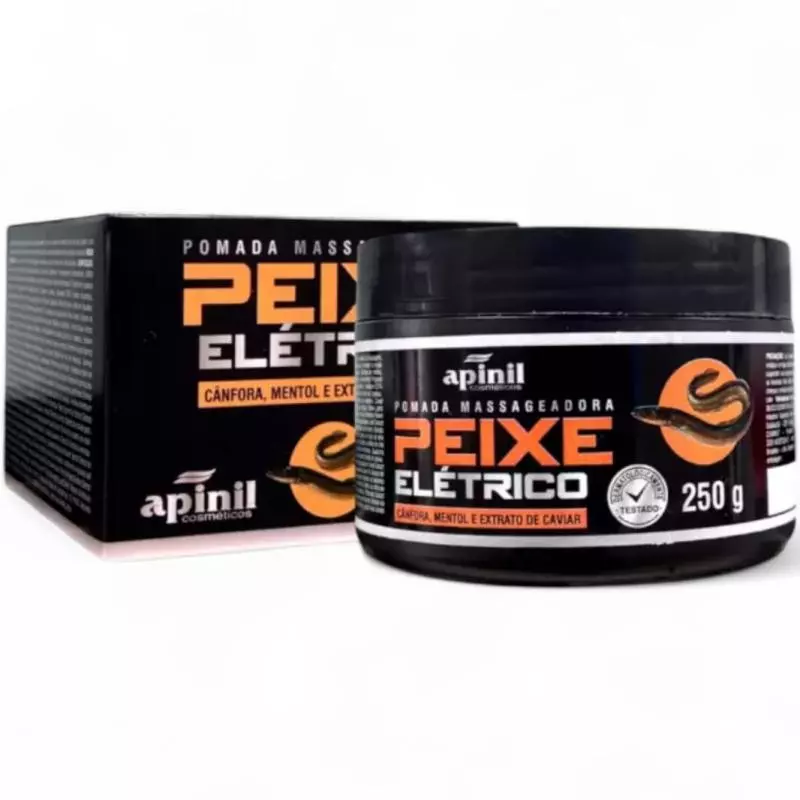 Pomada peixe elétrico 250g apinil