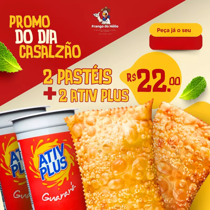 2 Pastéis Tradicionais Grátis 2 Ativ