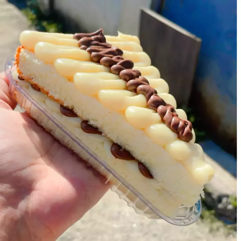 Fatia Bolo Ninho e Nutella