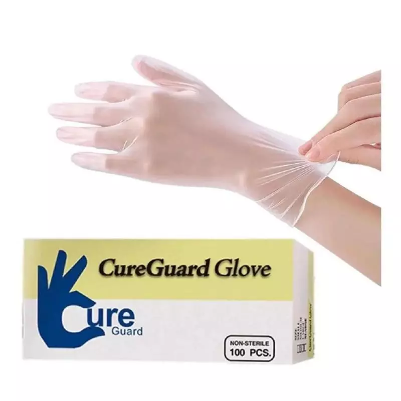 GUANRES DE VINILO TALLE M Y L 100U