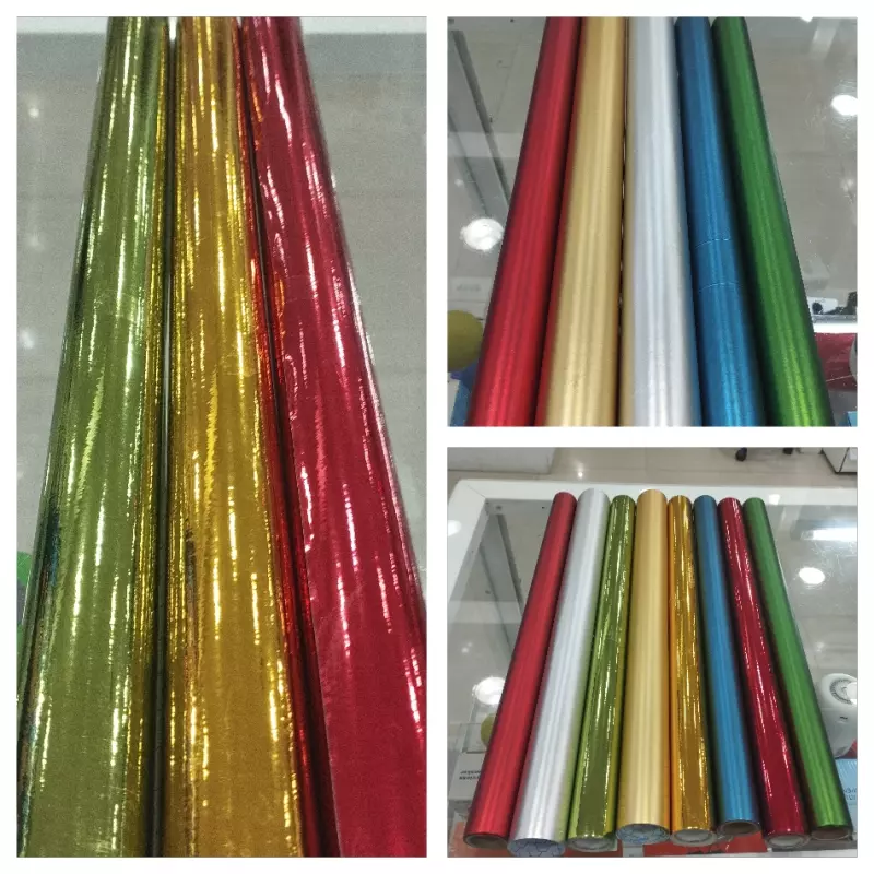 Papel contac metalizado unicolor
