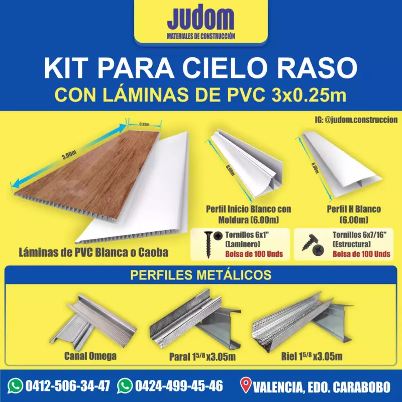 KIT PARA TECHO EN PVC