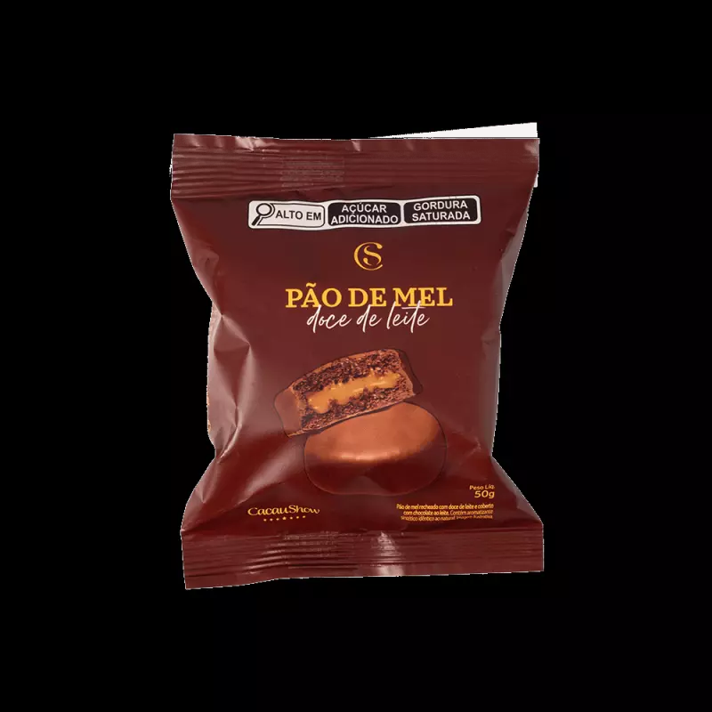 Pão de mel doce de leite 50g