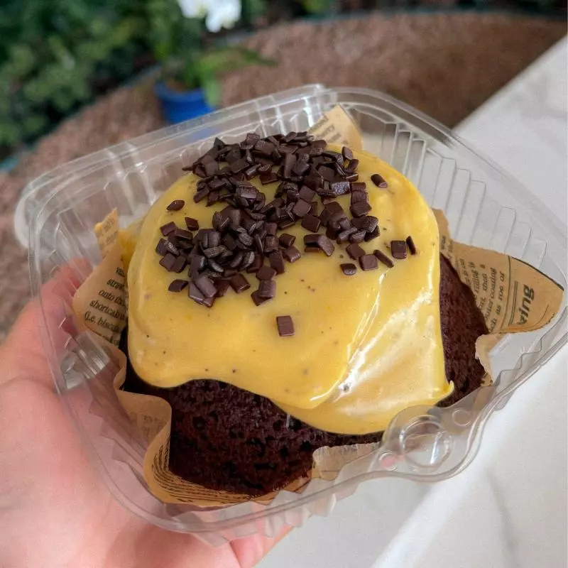 Caseirinho de chocolate com maracujá