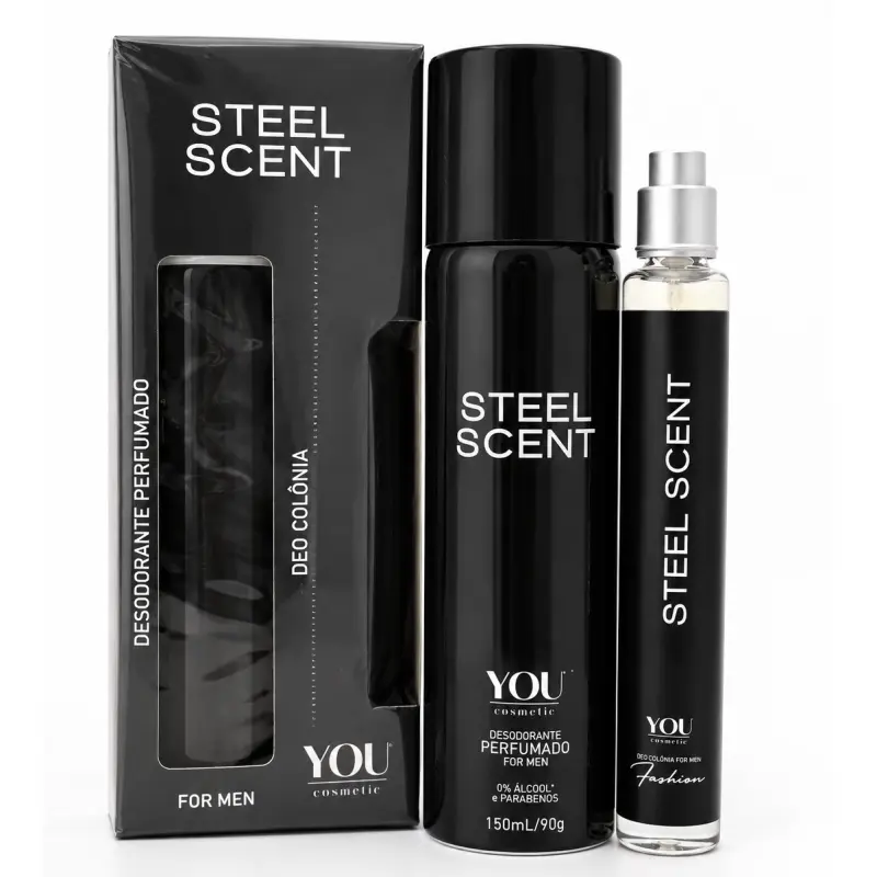 KIT STEEL SCENT DESODORANTE+PERFUME