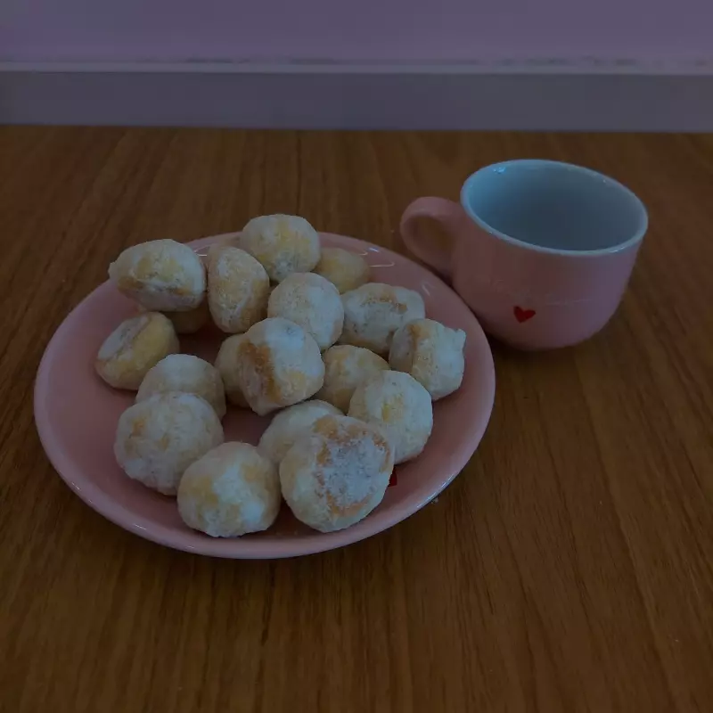 Biscoito caseiro bolinha de limão