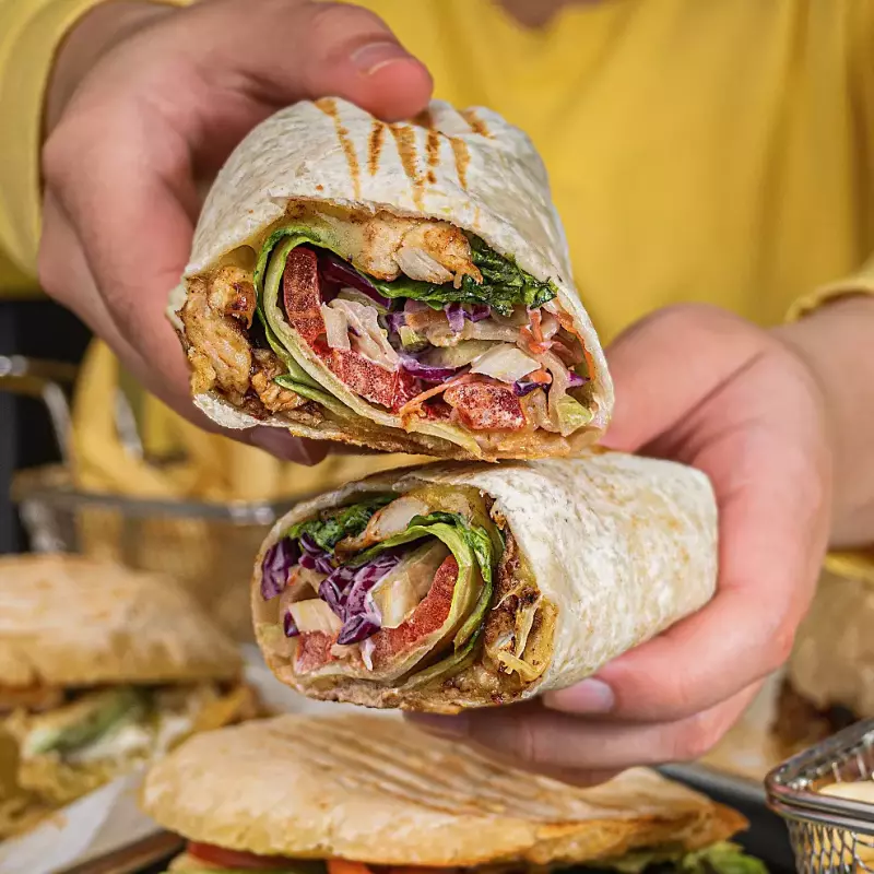 Wrap pescado empanizado