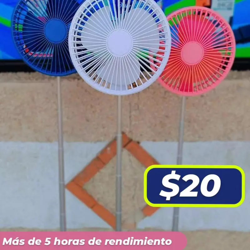 Ventiladores recargables ajustable