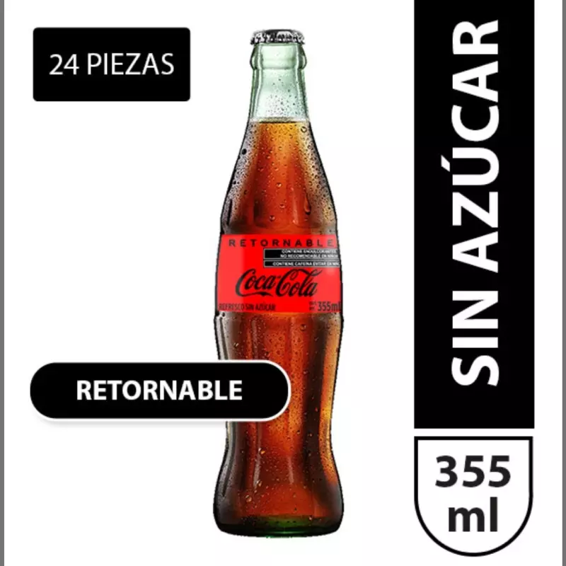 Caja Coca Cola Sin Azucar 355ml