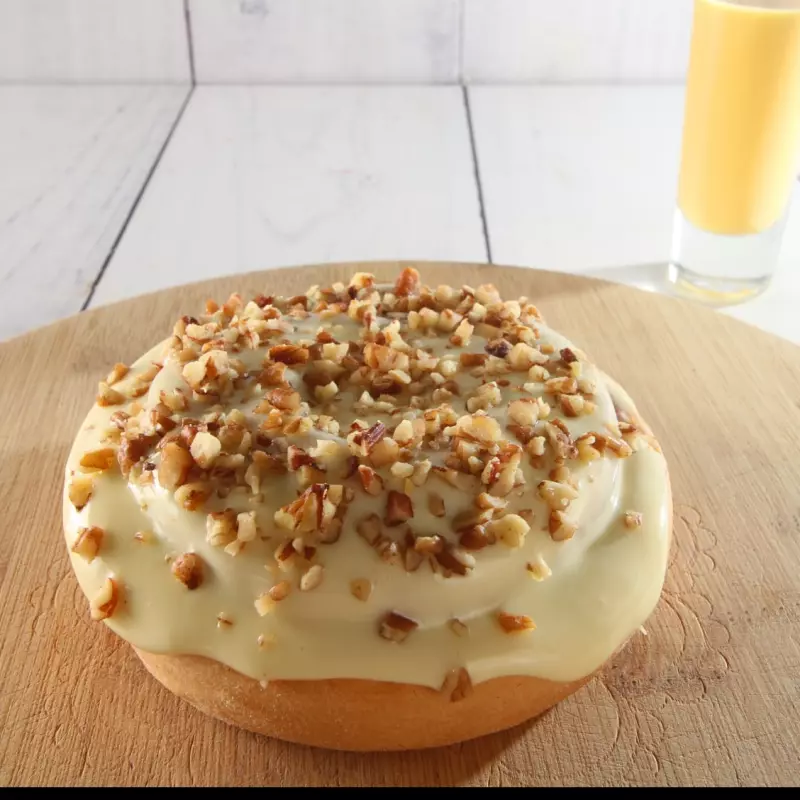 Glaseado con Rompope y nuez