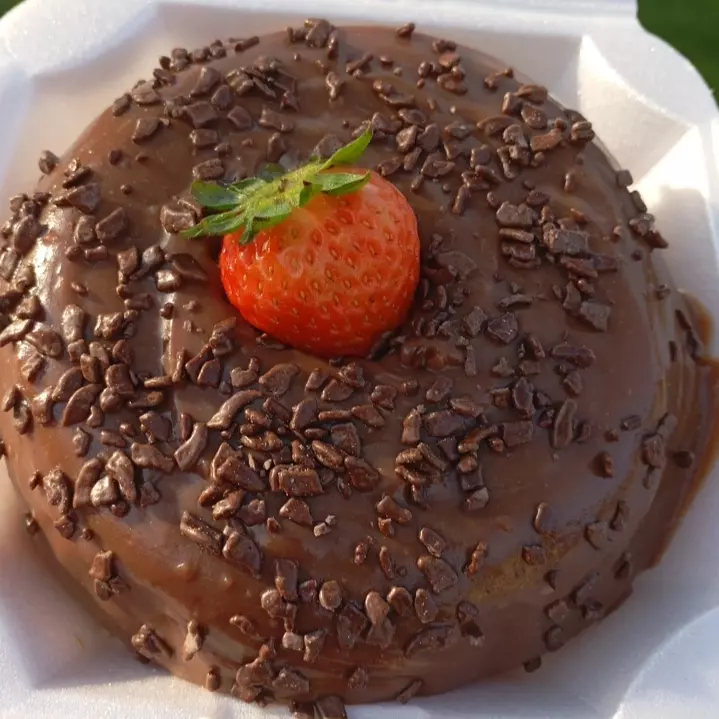 Mini vulcão brigadeiro