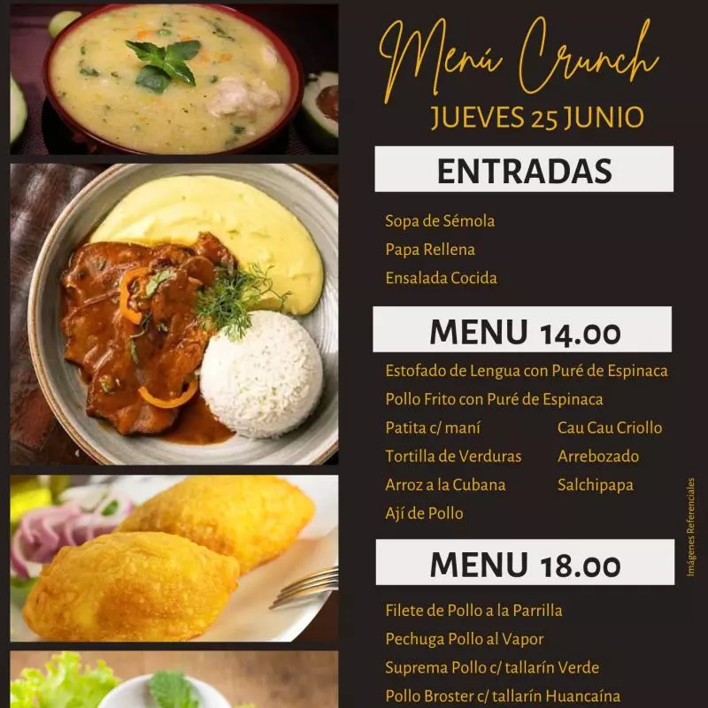 Menú 14.00 soles