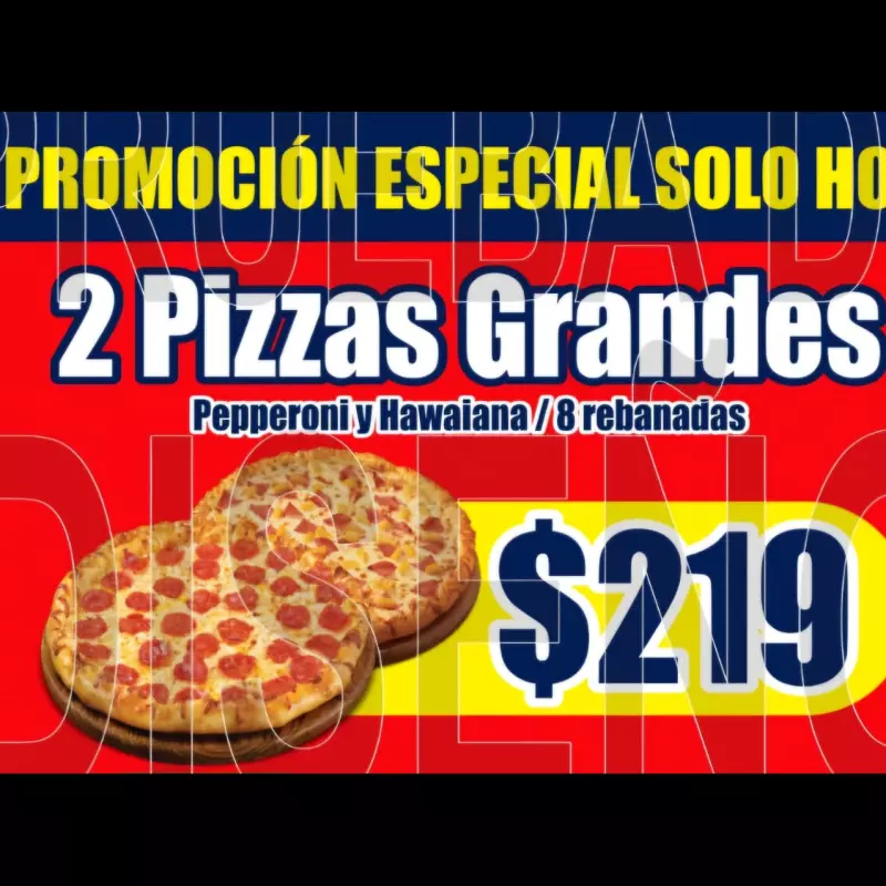 2 Pizzas grandes