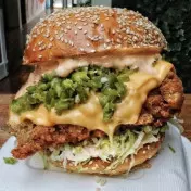 14- Chicken Burger Pollo Ensalada