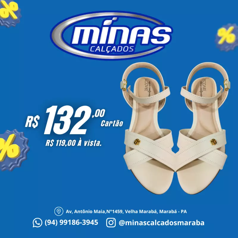 Sandália Creme RF:7202101