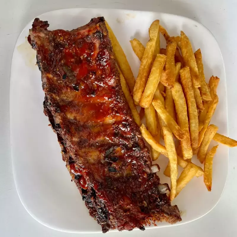 1 ribs de cerdo entero a la barbacoa