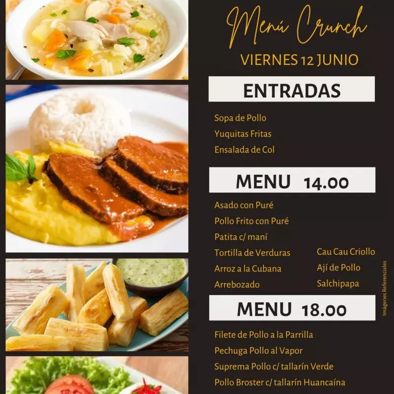 Menú 14.00 soles