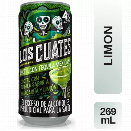 Coctel Los Cuates Limon 269mL