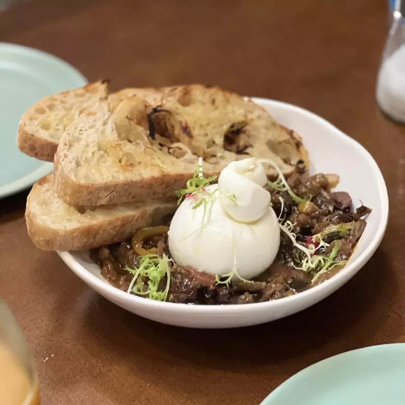 Burrata com Caponata