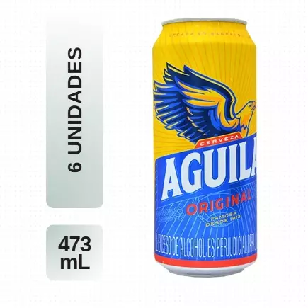 Cerveza Aguila Laton 473ml