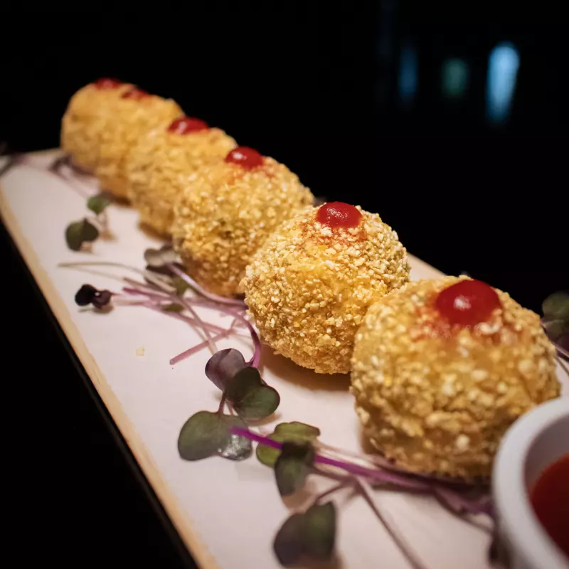 Croquetas de  Milho e Gorgonzola