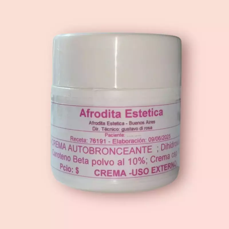 Crema autobronceante