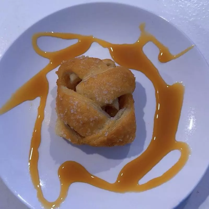 Caramel apple strudel