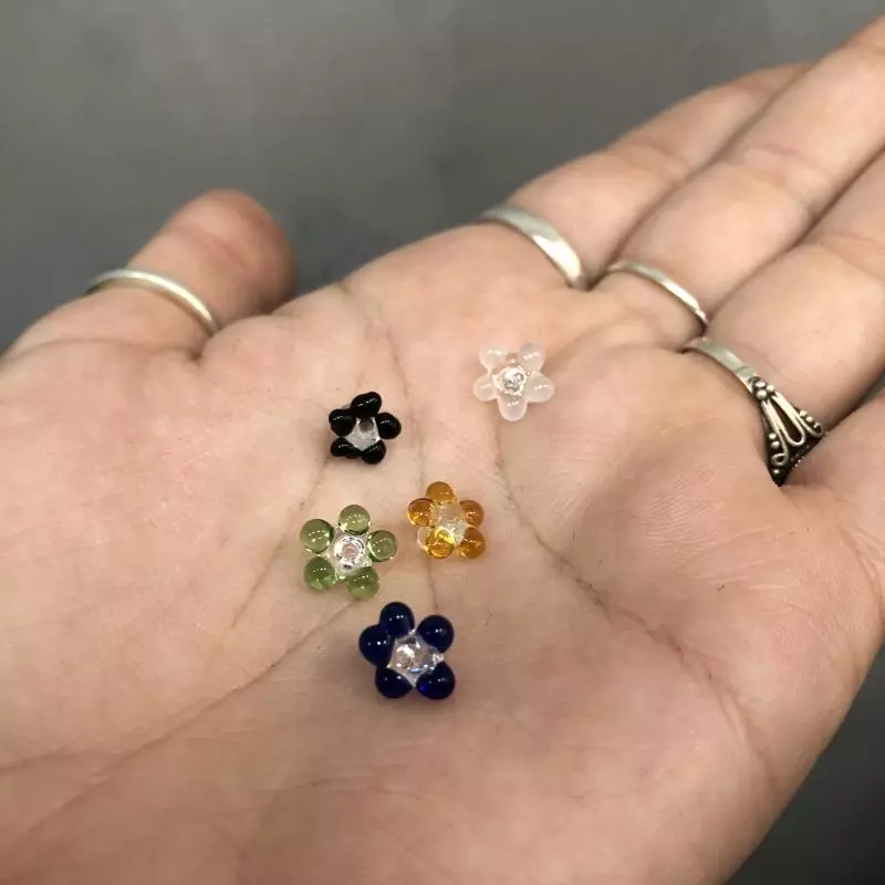 Tela vidro para Bong (florzinhas)(cópia)