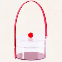 Caja acrilica redonda