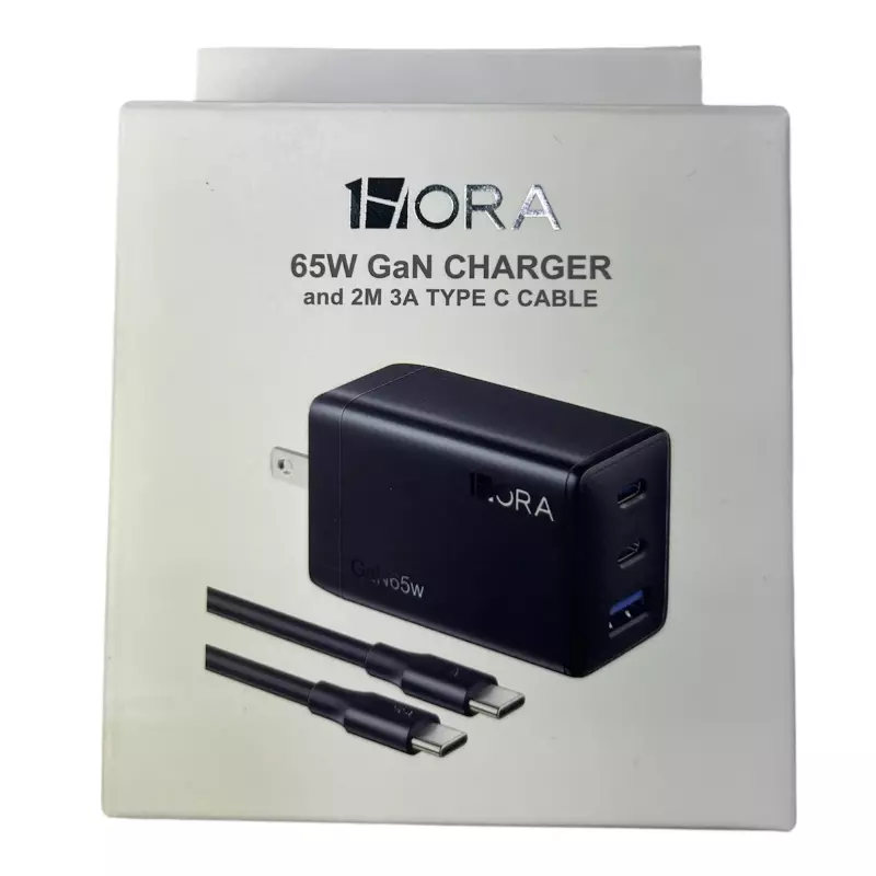Clave: GAR322 Cargador 65W 2TC 1usb