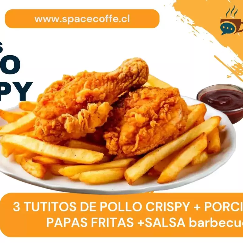 3 TUTITOS CRISPY + PORCION DE PAPAS
